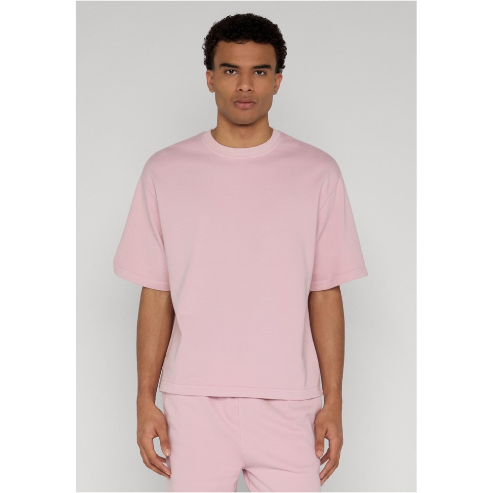 Urban Classics - Heavy Washed Boxy Mens Tshirt - Pink
